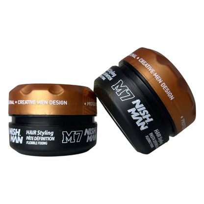 Cera Cabello Nishman Pasta Definidora Matte Flexible M7 100ml