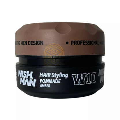 NISHMAN W10 Hair Styling Cera Pomada Ámbar 100 ml
